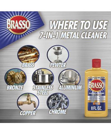 Brasso Multi-Purpose Metal Polish 8 oz - Top Quality Metal Cleaner - Buy Online on GoSupps.com