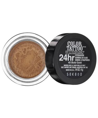 Maybelline ColorTattoo Metal 24HR Cream Gel Eyeshadow Bold Gold 0.14oz - Long-Lasting Eye Makeup - Buy Online on GoSupps.com