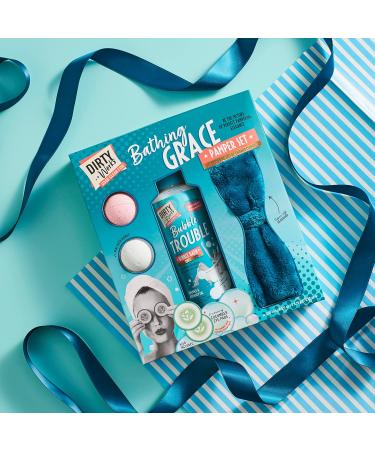 Dirty Works Bathing Grace Pampering Set - 4 Piece Spa Gift Set for International Shipping - Buy Online on GoSupps.com