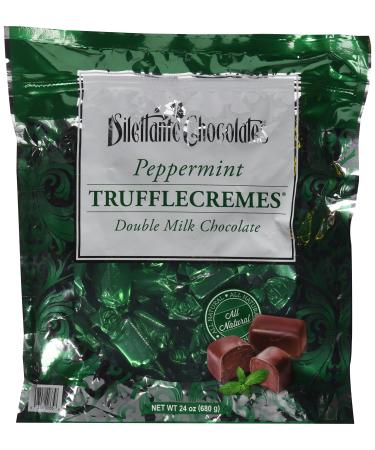 Peppermint Double Milk Chocolate Truffle Cremes - Dilettante 24oz