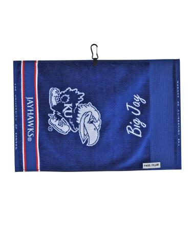 Team Effort Kansas Jayhawks Face/Club Jacquard Towel