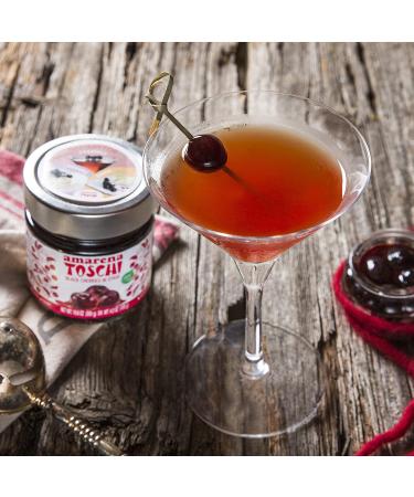 Toschi Amarena Cherries | 2 Pack | GMO-Free & Kosher | Ideal for Cocktails & Desserts | 8.8 oz - Buy Online on GoSupps.com