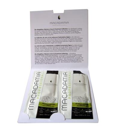 Macadamia (MAD7E) weightless moisture Shampoo & Conditioner Duo Foil Pack 0.34 ounces