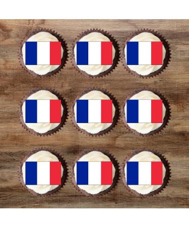 50 French Flag Cupcake Toppers France Flags Edible French Flags Flags of The World Cake Decorations Eurovision Party Decorations France Decorations Paris Decorations Paris Cake Eiffel Tower - Buy Online on GoSupps.com