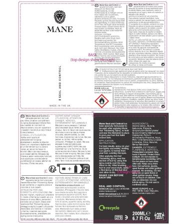  MANE Mane 100ml Thickening Shampoo and 100ml Seal and Control (Black) - Buy Online on GoSupps.com