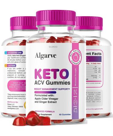 Algarve Keto ACV Gummies - Advanced Algarve Apple Cider Vinegar Gummy Bears Formula for Health - 30 Days Supply - Buy Online on GoSupps.com