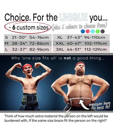 Small Persian Blue MEDiBrace Back Support Belt - Lower Lumbar Pain Relief for Men and Women - Orthopaedic Waist Brace for Sciatica - 21 to 30 (54-76cm) - Buy Online on GoSupps.com