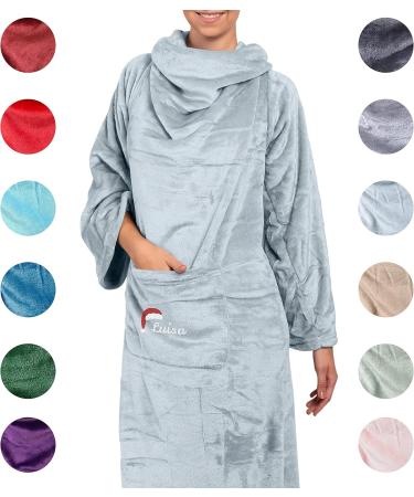 Personalized Hoodie Blanket for Women | Custom Name Nikolaus | Warm & Fluffy 150x180cm Gift - Buy Online on GoSupps.com