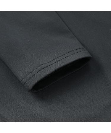 Men's Thermal Underwear Top - Crew Neck Base Layer with Microfluffy Lining, Long Sleeve, Dark Grey, Size Large - Buy Online on GoSupps.com