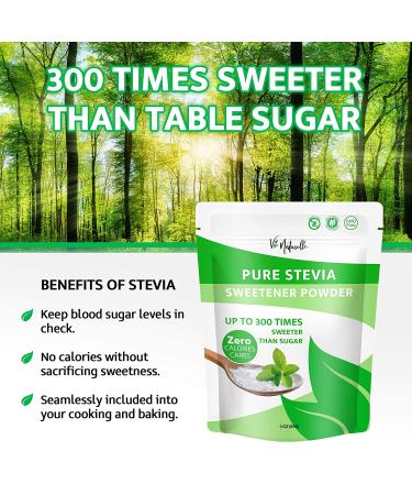 Pure Stevia Powder Extract Sweetener - Zero Calorie Sugar Substitute - 3 Ounce (Pack of 1) - 3,000 Servings - Buy Online on GoSupps.com