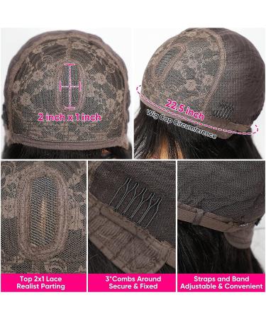 LSYBEAUTY 10 Short Black Bob Wig with Bangs | 100% Brazilian Human Virgin Hair | Yaki Straight | Glueless | Minimalist Lace Scalp | 180 Density - Buy Online on GoSupps.com