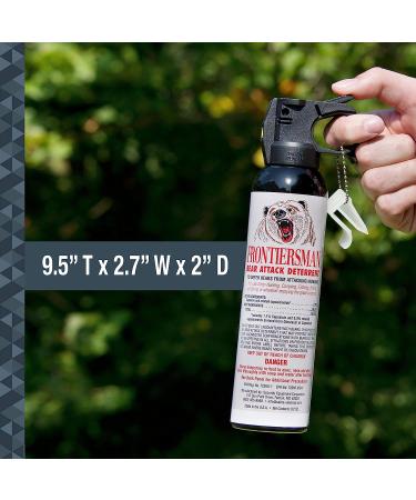 SABRE Frontiersman 9.2 Ounce Bear Spray Deterrent and Bear Horn with Locking Top - Buy Online on GoSupps.com