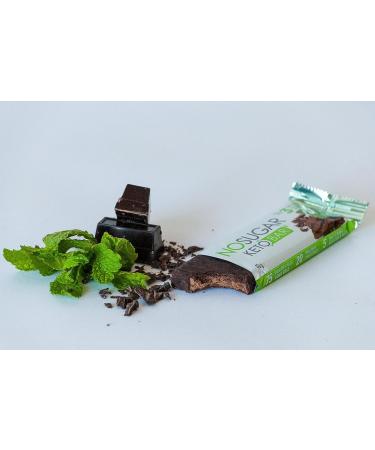No Sugar Company Keto Bar Snack - Chocolate Mint - Pack of 12 - 1.41 Oz. - Buy Online on GoSupps.com