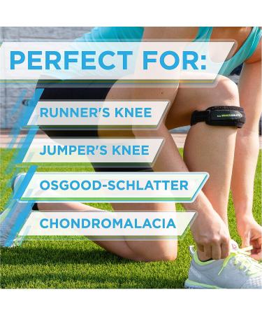 BraceAbility XXL Patella Tendon Knee Strap for Runner's Knee, Jumper's Tendonitis, Osgood Schlatter - Adjustable Brace for Men and Women with Arthritis - 2X-Large - Buy Online on GoSupps.com