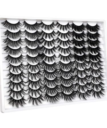 30 Pairs 20MM False Eyelashes Wholesale | 8D Fluffy Volume | 6 Mixed Styles Pack - Buy Online on GoSupps.com