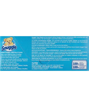 Snuggle Cuddle-Up Fresh Dryer Sheets Softener for Laundry to Control Static and Reduce Wrinkles Long Lasting Fabric Softener with Fresh Laundry Scent 120 Count (Pack of 1) - Buy Online on GoSupps.com
