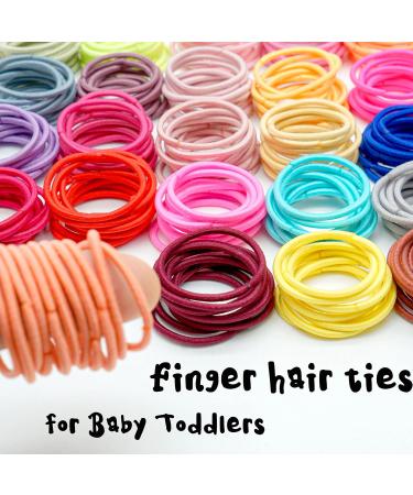 JOYOYO 240 Pcs Baby Hair Bands - 24 Colors Elastic Solid Color Girls Hair Bands - No Damage Rubber Bands for Thin Hair - Ponytail Decoration Fixer - Hair Accessories (Pack of 1) - Buy Online on GoSupps.com