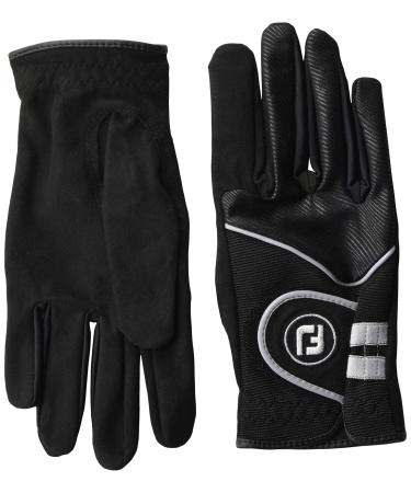 FootJoy Women's RainGrip Golf Gloves, Pair (Black) Black Medium Pair