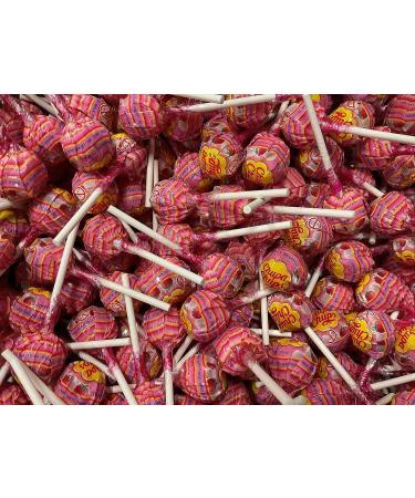 20 x Strawberry And Cream Chupa Chups Lollypops Ideal party bag filler Pinata Prize Easter Egg Hunt Prizes.