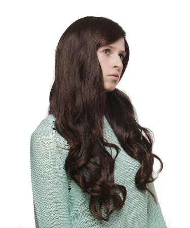 WIG ME UP SA028-2T33 Dark Brown Mix Long Wavy Wig - Side Parting | International Shipping Available - Buy Online on GoSupps.com