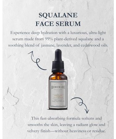 HMA | Squalane Face Serum Jasmine Flower & 99% Olive-Derived Squalane | Lightweight Hydration & Natural Glow | Non-Greasy & Fast Absorbing | 1 FL Oz - Buy Online on GoSupps.com