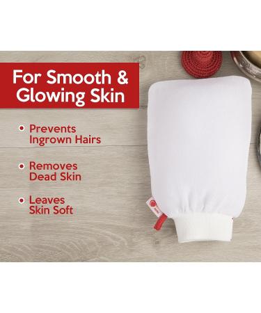 Exfoliating Spa Bath Glove and Scrubbing Mitt - 1 Pack - Buy Online on GoSupps.com