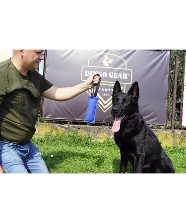 Dingo Gear Cotton Nylon Bite Sausage - Dog Training IGP IPO Obedience Sport - Blue 20x7 cm with Handle - Buy Online on GoSupps.com