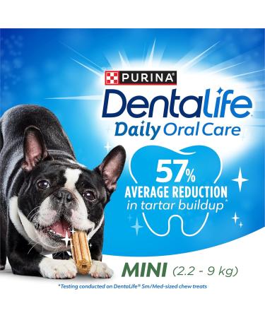 DentaLife Daily Oral Care Dog Treats for Mini Breed Dogs - 193 g Pouch (1 Pack) 193 g (Pack of 1) - Buy Online on GoSupps.com