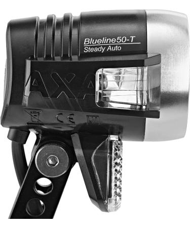 Axa Blueline 50 Front Light | Steady Auto Daytime Running Headlamp - Black | International Shipping - Buy Online on GoSupps.com