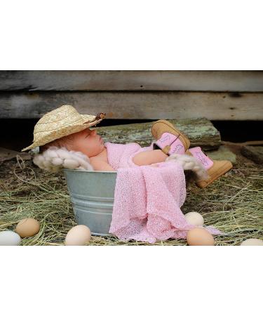AMOS and SAWYER Newborn Straw Cowboy Hat - Perfect for Newborn Photography Prop - Buy Online on GoSupps.com