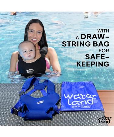 WaterLand Baby Carrier - Waterproof Infant Chest Holder for Pool & Beach - Light Blue Sky - Buy Online on GoSupps.com