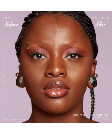 NYX Born To Glow Icy Highlighter Duo - Platinum Status | Buy Online - Buy Online on GoSupps.com