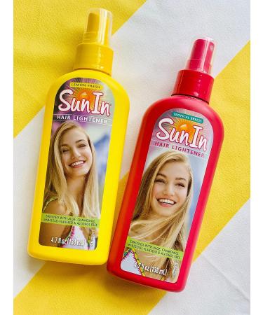 Sun-In Hair Lightener Spray Lemon Fresh 4.7 oz - Natural Hair Lightening Solution - Buy Online on GoSupps.com