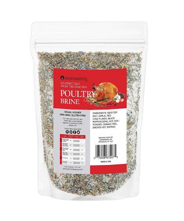 Aromasong Hot & Spicy Turkey Brine 2 Lb - 100% Natural Gourmet Sea Salt Poultry Seasoning for Roasting, Grilling, & Smoking - Ideal for Brisket, Chicken, Pork & Beef - Buy Online on GoSupps.com