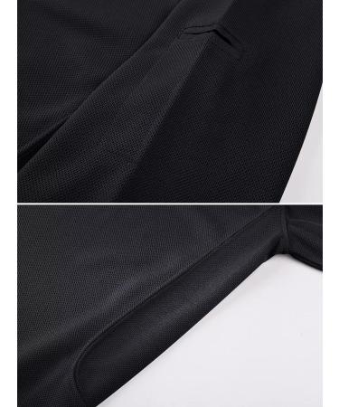 MAGCOMSEN Men's Quick Dry Tactical Polo Shirt - Black, Short Sleeve, XL - Buy Online on GoSupps.com