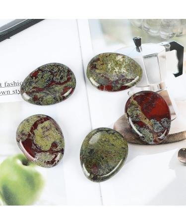 Artistone Dragon Blood Stone Crystal Thumb Stone Worry Stones Hand Carved Palm Stones Crystal Chakra Worry Stone for Anxiety Meditation Reiki Water Drop Shaped - Buy Online on GoSupps.com