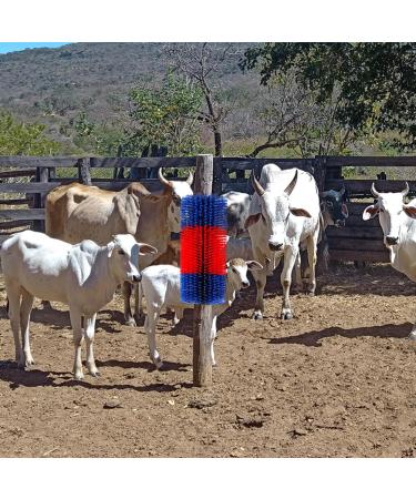 Universal Soft Cow Brush Horse & Cattle Scratcher with 4 Screws - Livestock Animal Back Scratching Kit for Itch Relief - Buy Online on GoSupps.com
