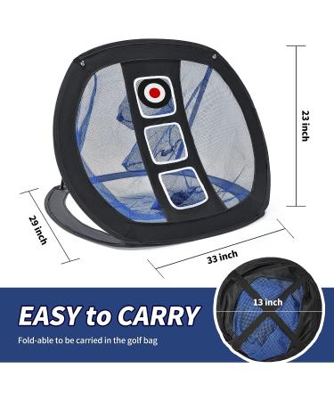 Mile High Life Golf Chipping Net | Indoor Outdoor Golf Practice Net for Backyard | Golf Hitting Nets | Blue Golfing Target Net | Men and Women's Golf Accessories - Buy Online on GoSupps.com
