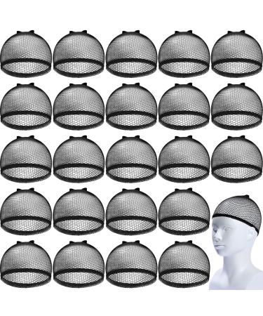 50 Pieces Wig Caps Mesh Net Wig Cap Stocking Wig Caps Stretchy Nylon Wig Caps Liner Weaving Caps Close End Fishnet Wig Cap for Women Girls Men (Black) - Buy Online on GoSupps.com
