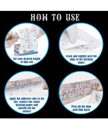 Houseables Waterproof Tattoo Bandage Roll 4x 11 Yards - Clear Adhesive Dressing Wrap for Aftercare, Healing, and Recovery - Transparent Wound Film & Skin Shield - Buy Online on GoSupps.com