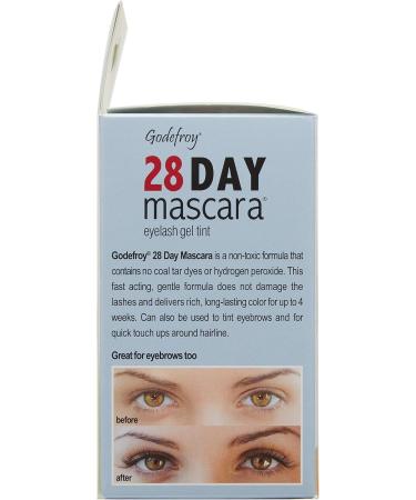 Godefroy 28 Day Mascara Black Permanent Eyelash Tint 25-Application Kit 0.8 ounces Black. (701) - Buy Online on GoSupps.com