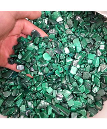 Crystal Natural Malachite Gravel Bulk Tumbled Stones Crystal Reiki Natural Stones and Minerals JZIGTDEM (Size : 300g) - Buy Online on GoSupps.com