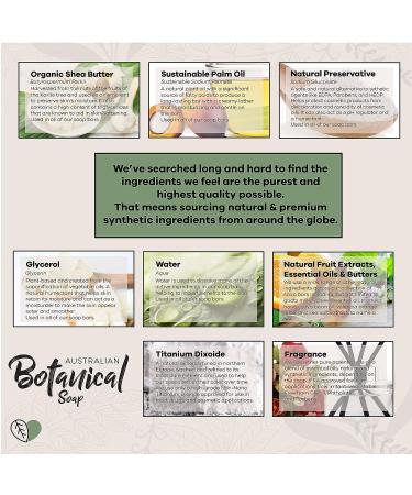 8-Pack Australian Botanical Soap with Goat's Milk & Soya Bean Oil - 6.8 oz Bars (193g) - Pure Plant Oil Soap Assortment - Packaging Variations - Original 6.8 Ounce (Pack of 8) - Buy Online on GoSupps.com