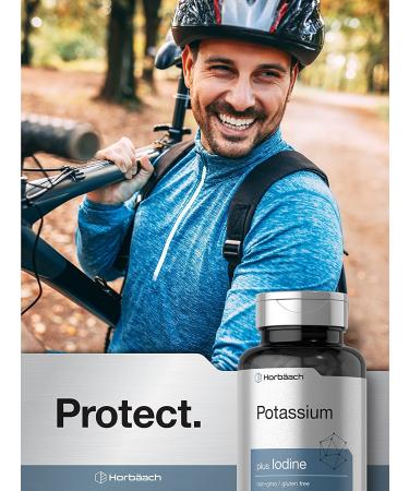 Potassium Iodide Supplement | 180 Vegetarian Tablets | Non-GMO & Gluten Free | Horbaach - Buy Online on GoSupps.com