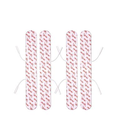 TENS Electrode Pads for Back Pain Lumbago Sciatica Arthritis x 4 Spinal Long Tens Pads by Totally TENS 4cm x 33cm (2 Pairs)