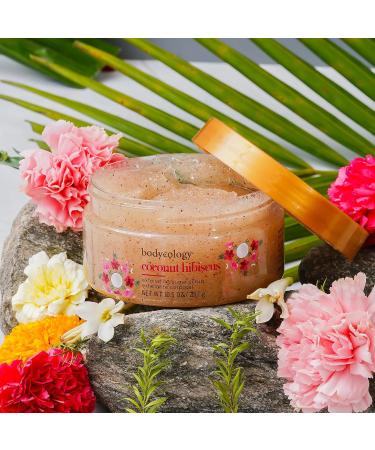 Bodycology Coconut Hibiscus Exfoliating Sugar Scrub | 10.5 oz | Best Women's Body Scrub for Smooth Skin | Shop Internationally - Buy Online on GoSupps.com