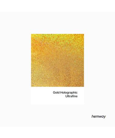 Hemway Ultra Sparkle Glitter Gold Holographic 100g - Multi-Purpose Epoxy Resin for Arts & Crafts - Cosmetic Safe for Body, Hair, Face, Nails - Ideal for Weddings, Tumblers, and More - Buy Online on GoSupps.com