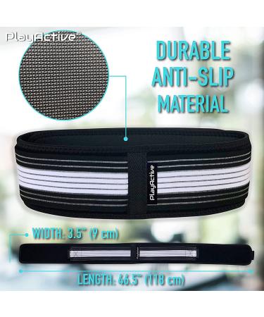 PlayActive Sacroiliac SI Joint Hip Belt - Lower Back Support Brace for Men and Women - Regular Size (Hip 30-40) - Pelvic Support Belt for Hip Pain Relief - Buy Online on GoSupps.com