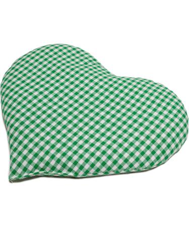 Flaxseed Heart Pillow 30x25cm - Green-White Heat & Grain Pillow - Perfect Charming Gift - Buy Online on GoSupps.com