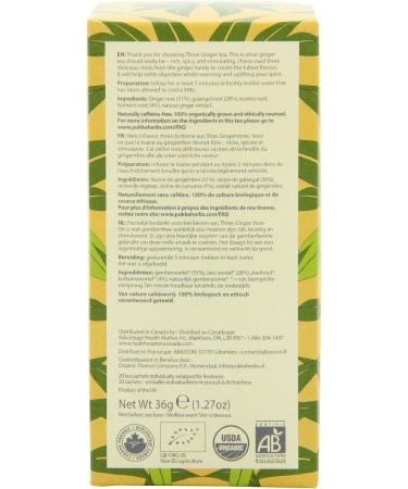  Pukka 3M Pukka Organic 3 Ginger Tea Bags (Pack of 6) - Buy Online on GoSupps.com